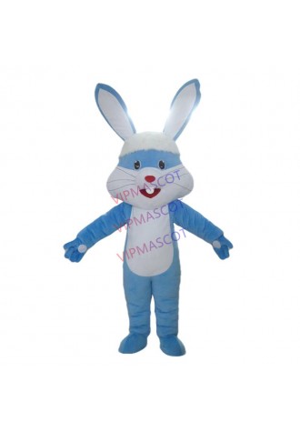 Blue Rabbit Mascot Costume Free shipping Holiday special clothing  for Halloween party event