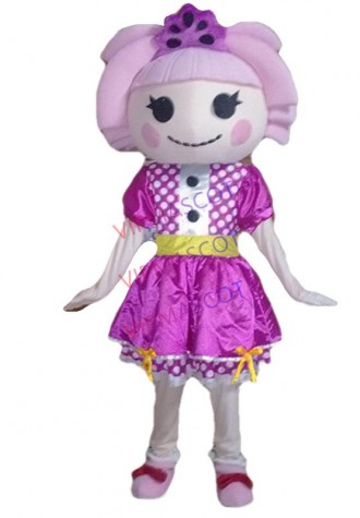 High quality pink beautiful girl mascot costume! factory direct promotion Halloween Christmas free sale