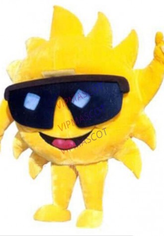 Mr Sun Mascot Costume Cartoon  fancy Party Dress Free Ship Adult size