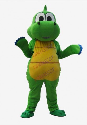 green dinasaur mascot costume high quality