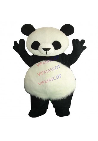 High Quality Cute Panda Bear Mascot Costume Fancy Party Dress Free Shipping