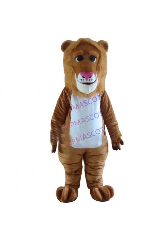 Lion Mascot Suit Adult Unisex Costume Soft Plush Zoo Animal