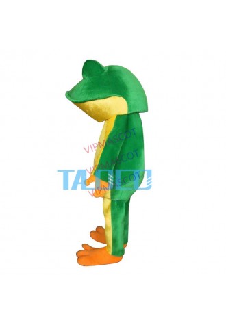 Frog New Professional Green Frog Adult Mascot Costume Fancy Dress