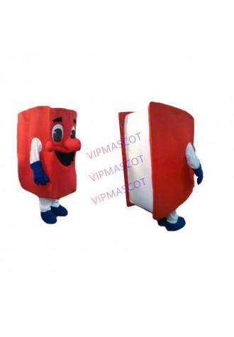 Happy Red Boy Book Mascot Costume Adult Cartoon Character Book Theme Easter Christmas Halloween Birthday Mascotte fancy 1738