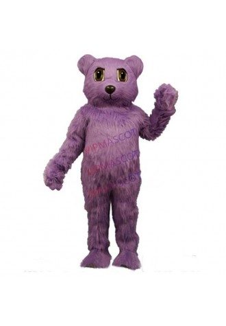 Anime Cosply Costumes Plush Purple Bear Mascot Costume Wholesale Custom Cartoon Farm Bear Theme Mascottes Carnival Fancy 1869