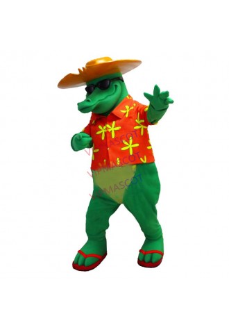COOL Anime  Costumes Bad Alligator Crocodile Mascot Costume for School College Advertising Theme Mascotte Fancy Dress Kits 1940