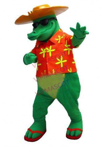 COOL Anime  Costumes Bad Alligator Crocodile Mascot Costume for School College Advertising Theme Mascotte Fancy Dress Kits 1940