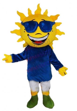 Newest Custom Hot Sale Summer Seaside Beach Sunny Sun Mascot Costume Sun Theme Anime Cosply Carnival Birthday Mascotte 1983