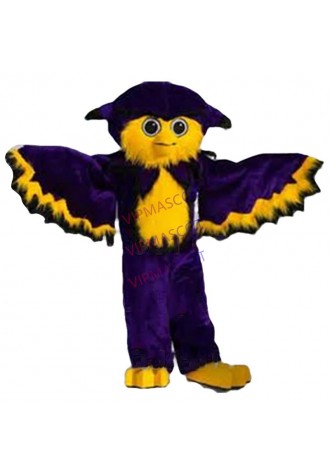 Anime Cosply Costumes Purple Owl Mascot Costume Wholesale Custom Cartoon Owl Theme Plush Mascottes Carnival Fancy Dress 1866
