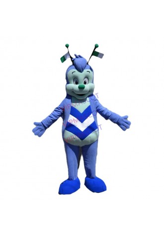 cutie blue butterfly mascot costume adult size customizable cartoon butterfly insect theme anime cosply 2438
