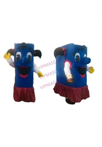 Happy Blue Girl Book Mascot Costume Adult Cartoon Character Book Theme Easter Christmas Halloween Birthday Mascotte fancy 1740
