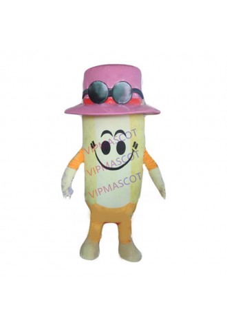 1 piece new cartooon pencil school mascot costumes adult size hot sale promotion pencil costumes carnival fancy dress 2643