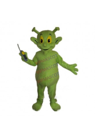 Green Alien Mascot Costume adult size factory custom extraterrestrial intelligence beings theme anime cosplay costumes 2955
