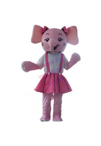 pink elephant mascot costume small elephant custom cartoon character cosplay carnival costume 3029