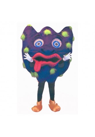GERM mascot costume adult size new custom purple bacteria bacterium germ health theme anime cosplay costumes advertising 2758