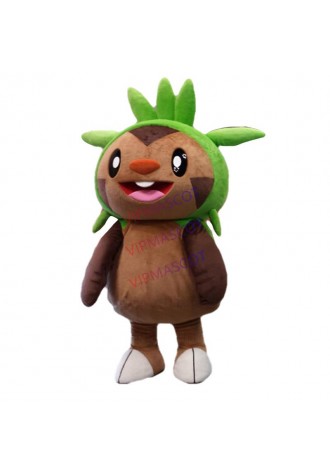 Chespin mascot costume  Pocket Monster Anime Cosply Costumes Fancy Dress Kit for Shool 1999