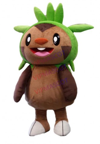 Chespin mascot costume  Pocket Monster Anime Cosply Costumes Fancy Dress Kit for Shool 1999