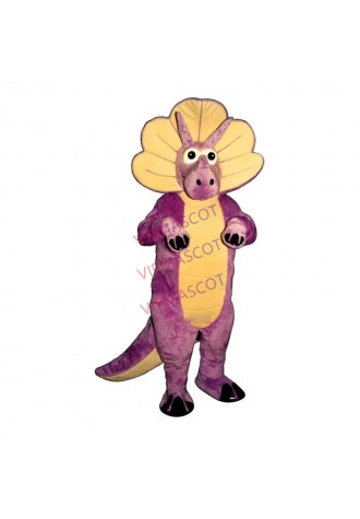 Purple triceratops Mascot Costume Adult Dinosaur Dragon Theme Cartoon Anime Cosply Costumes Mascotte Fancy Dress Kits Suit 2064