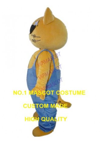 yellow cat mascot costume custom cartoon character cosplay adult size carnival costume 3174