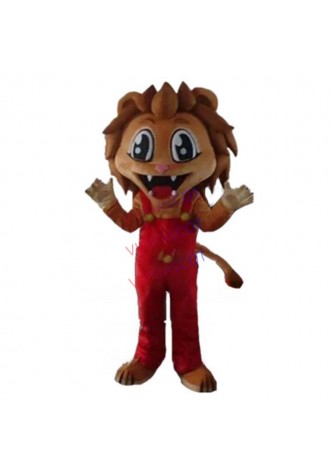 cartoon lion mascot costume red lion mascot custom adult size cartoon character cosplay carnival costume 3195