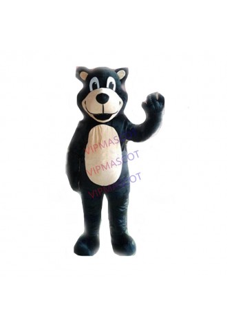Happy Black Bear Mascot Costume Adult Size Cartoon Bear theme Anime cosply costume carnival fancy dress kits suit 2490