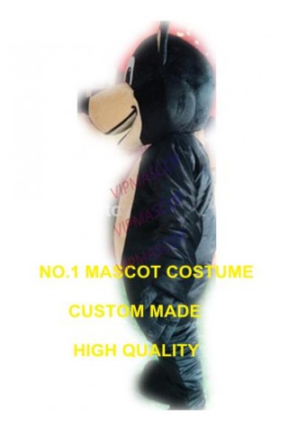 Happy Black Bear Mascot Costume Adult Size Cartoon Bear theme Anime cosply costume carnival fancy dress kits suit 2490