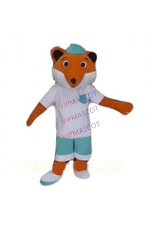 white fox mascot costume custom cartoon character cosplay adult size carnival costume 3420