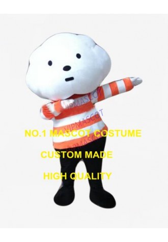 white cloud cotton mascot costume adult size cartoon cotton boy theme anime cosplay costumes carnival fancy dress kits 2585