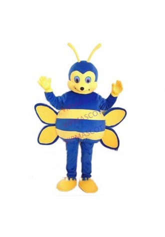 blue bee mascot costume custom adult size cartoon character cosplay carnival costume 3308