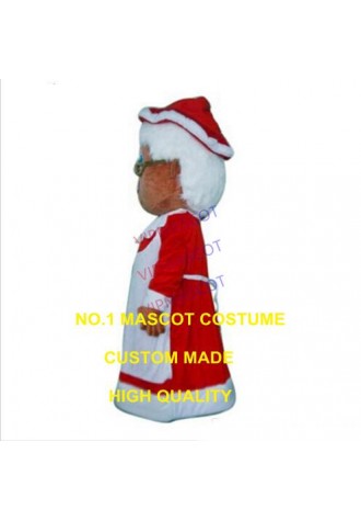 christmas santa claus mascot costume ms santa claus custom cartoon character cosplay carnival costume 3385
