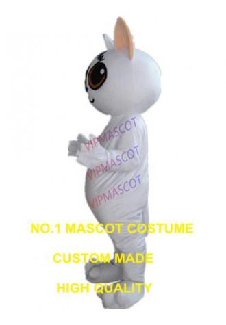white cat mascot costume custom cartoon character cosplay carnival costume 3060