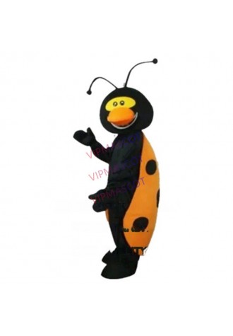 black Ladybug mascot costume custom adult size cartoon character cosplay carnival costume 3239