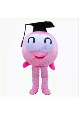 pink fish scholar mascot costume custom cartoon character cosplay carnival costume 3378