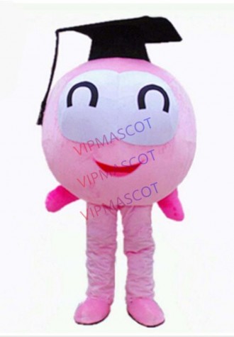 pink fish scholar mascot costume custom cartoon character cosplay carnival costume 3378