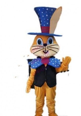 Rabbit Mascot Costumes Rabbit Cartoon Costume Adult Size Animal Small Hat Rabbit Cartoon Mascot Costumes