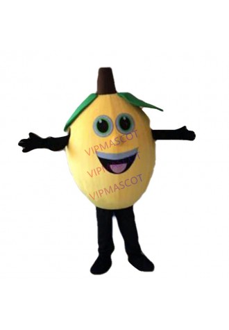 Adult Size Cute Yellow Lemon Mascot Costume Furit Lemon Costume Christmas Birthday Party Fancy Dress Free Shipping