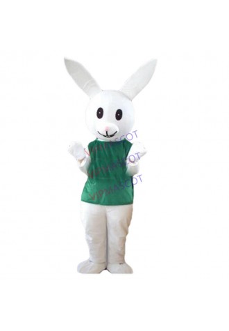 Professional Cute Green Coat Rabbit mascot costume animal cartoon costume adult party fancy dress mascot costume free shipping