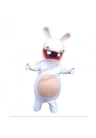 Rayman  Raving Rabbit Mascot Costume Adult Size Fancy Dress For Christmas for Halloween party event