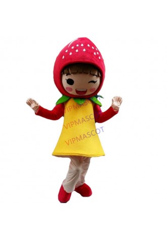 High quality EVA Material Girl strawberry Mascot Costumes Halloween Birthday party Cosplay cartoon Apparel 552