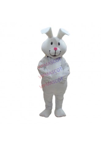 High quality EVA Material Helmet Ultra soft velvet fabric Big white rabbit Mascot Costumes Unisex cartoon Apparel Cosplay 164