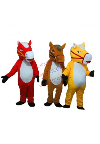 Rapid Make Adult Size Three styles Horse Mascot Costumes Movie props show cartoon Apparel Cosplay 465