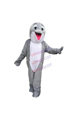 EVA Material gray dolphin Mascot Costumes Unisex cartoon Apparel Cosplay fish mascot costumes 234