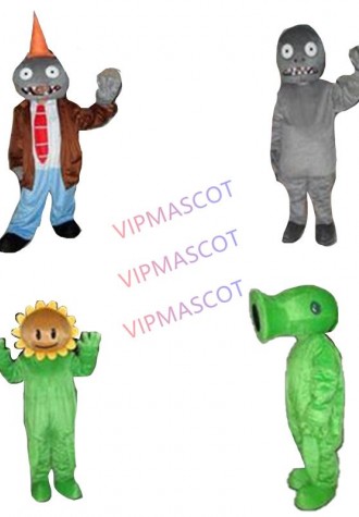Pea Shooter Mascot Costume Fancy Dress Custom Cosplay Theme Mascotte Carnival  Costumes Adults Plant Vs Zombies Pea Shooter