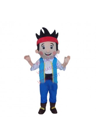Jake Mascot Costume Adult Character Costume Jake and the Neverland Pirates free shipping