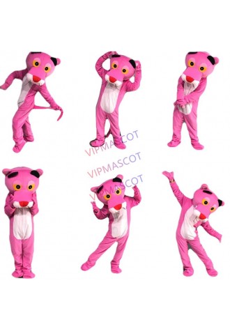 Pink Leopard Panther Mascot Adult Costume Carnival For School Anime cosplay Birthday Party Fancy Cosplay Dress Adult