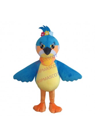 Lovly Blue Bird Mascot Costume Carnival Festival Party Dress Outfit for Adult