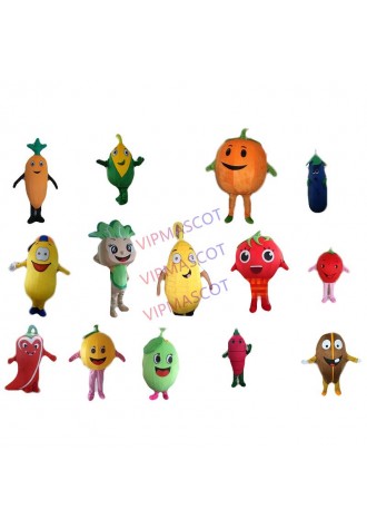 Vegetables Theme Anime Cosplay Costumes Red Tomato Mascot Pepper Pumpkin Cabbage Corn Peanut Bean Potato Carnival Fancy Dress