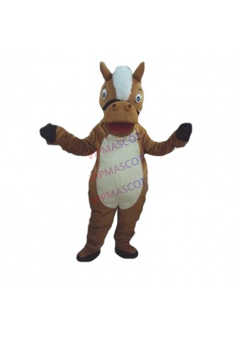 New Professional Horse Mascot Costume Unisex Adult Size Fancy Dress Cartoon Character Cosply Adult Size Carnival Costume