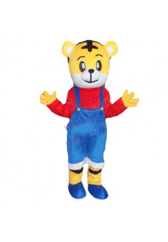 Tiger Adult Mascot Costume Cartoon Apparel advertisement costumes Halloween Birthday party
