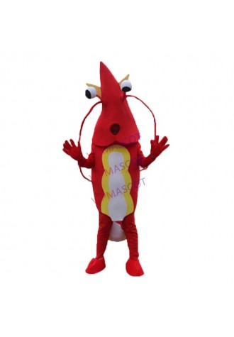 Shrimp Mascot Costume Lobster Langouste Crawfish Cartoon Cosplay Character Suit mascot cartoon character costume Outfit Carnival